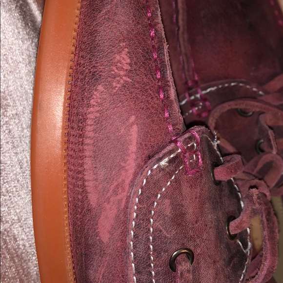 Bed Stu Aunt Bettie Leather Loafers Red Size 8. - Picture 5 of 8